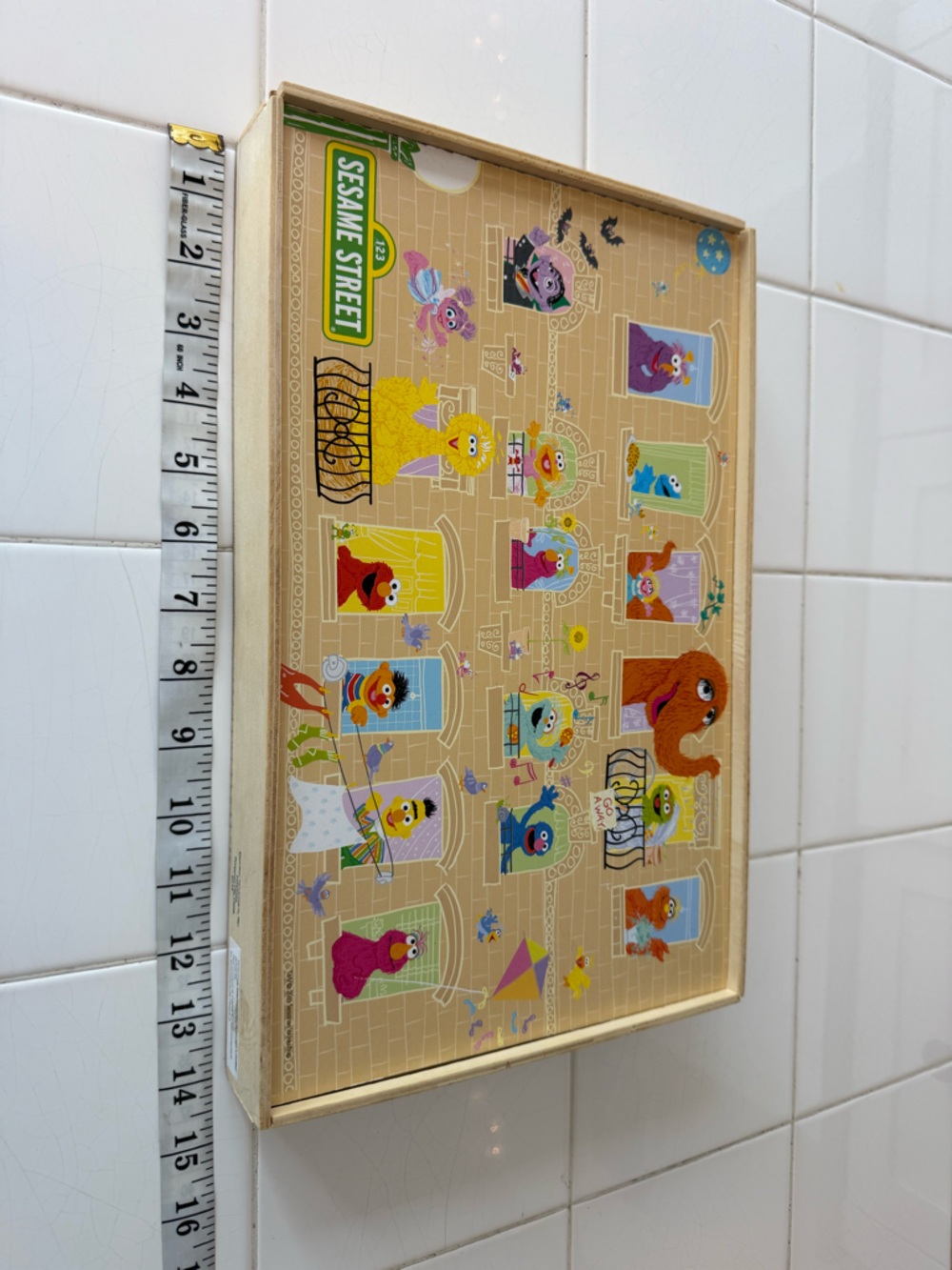Sesame Street Wooden Game Puzzle Set -2011 Cardinal RARE Match Count Jobs & More - Picture 12 of 12